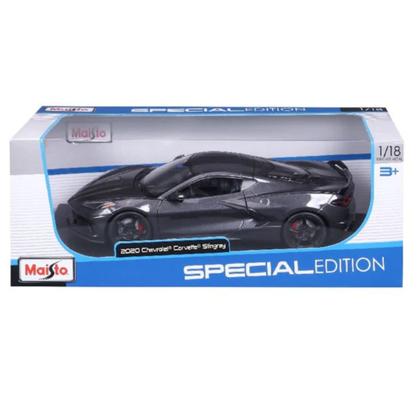 Imagem de Miniatura Carro Chevrolet Corvette Stingray Coupe 2020 Cinza 1/18 Maisto 31447