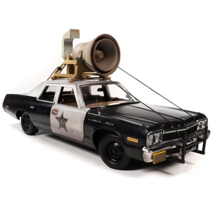 Imagem de Miniatura Carro Dodge Monaco Police c/ Figura 1974 The Blues Brothers 1:18 Auto World ATWAWSS133