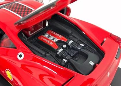 Imagem de Miniatura Carro Ferrari 458 Challenge 5 - Ferrari Racing - Vermelho - 1:24 - Burago