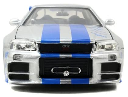 Imagem de Miniatura Carro Nissan Skyline GT-R (R34) - Prata - Velozes e Furiosos 5 - 1:24 - Jada Toys