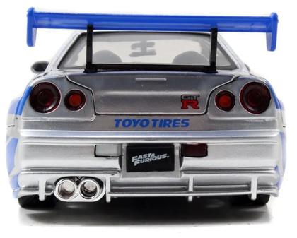 Imagem de Miniatura Carro Nissan Skyline GT-R (R34) - Prata - Velozes e Furiosos 5 - 1:24 - Jada Toys