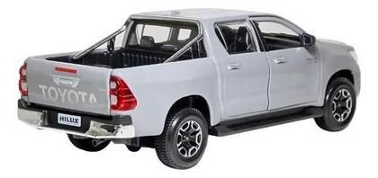 Imagem de Miniatura Coleção Metal Toyota Hilux Escala 1:27 Maisto Prata