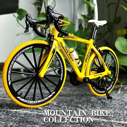 Imagem de Miniatura de Bicicleta de Corrida - Modelo de Mountain Bike em Liga de Metal - Escala 1:10