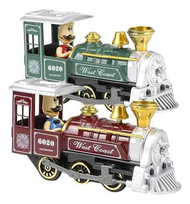 Imagem de Miniatura De Locomotiva De Metal Com Luz E Som