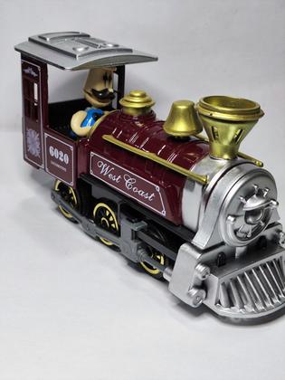 Imagem de Miniatura De Locomotiva De Metal Com Luz E Som