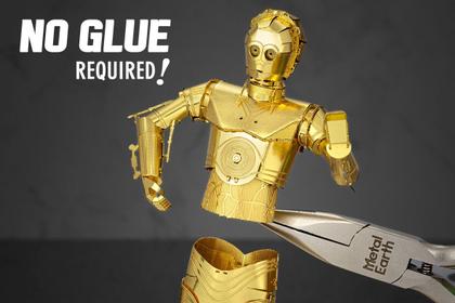 Imagem de Miniatura De Montar Metal Earth Star Wars C-3PO MMS270