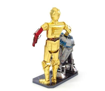 Imagem de Miniatura De Montar Metal Earth Star Wars C-3PO & R2-D2