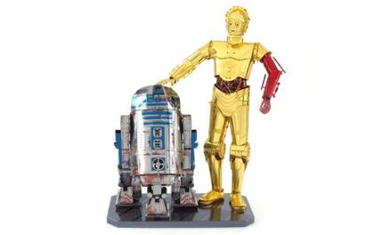 Imagem de Miniatura De Montar Metal Earth Star Wars C-3PO & R2-D2
