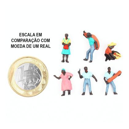 Imagem de Miniatura De Pessoas Maquete 1/100 06 Peças Minitec 1602