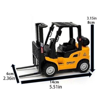 Imagem de Miniatura Empilhadeira Alloy Forklift Escala 1/32 Amarelo