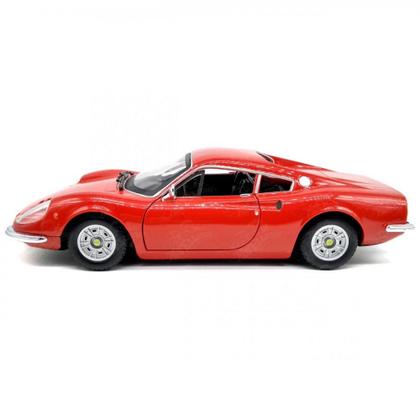 Miniatura Ferrari Dino 246gt 1970 1:24, Burago - Carrinhos e Cia