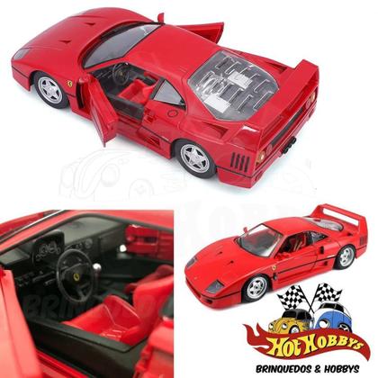 Miniatura Ferrari F40 1:24 Burago 26016 - Carrinhos e Cia