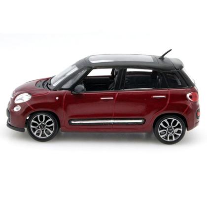 Miniatura Fiat 500 L Vinho Bburago 1/24 - Carrinhos e Cia