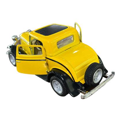 Imagem de Miniatura Ford 3 Window Coupe 1932 Amarelo Metal 1:34