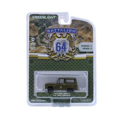 Imagem de Miniatura Ford Bronco 1966 - US Army Proposal - Battalion 64 Série 5 - Greenlight - 1:64