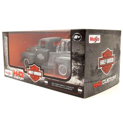 Imagem de Miniatura Ford F-1 Pickup + Wla Flathead Grafite Maisto 1/24