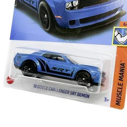 【Hot Wheels】Dodge Challenger Miniatura Hot Wheel '18 Dodge Challenger SRT Demon HKJ54 Demon