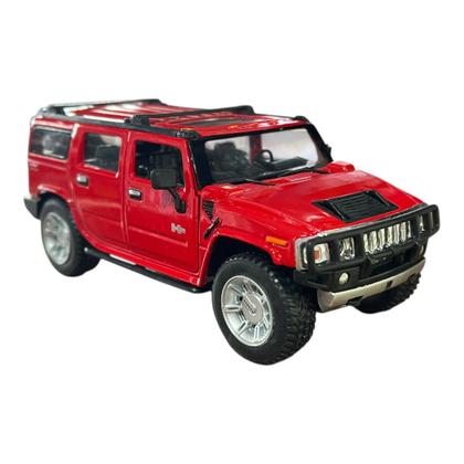 Imagem de Miniatura Hummer H2 Suv 2008 Vermelho Metal 1:32