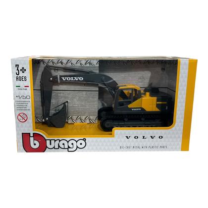 Imagem de Miniatura Máquina Trator Escavadeira Volvo Burago 1:50