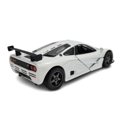 Imagem de Miniatura McLaren F1 GTR 1995 Kinsmart 1/34 Metal e Fricção Branca