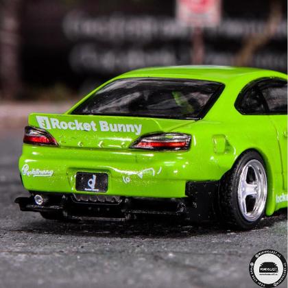 ミニカー MiniGT S15 Green Rocket Bunny Nissan Silvia (S15) Rocket Bunny Green By MINI GT - MINIATURE TOY SHOP