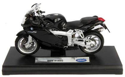 Imagem de Miniatura Moto BMW K1200S preta Welly 1/18
