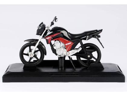 Imagem de Miniatura Moto Honda Cg Titan 160 2014 Preta Escala 1:18 Realista