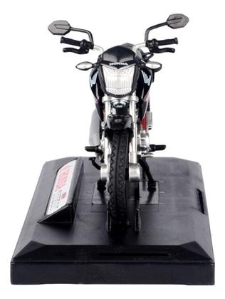 Imagem de Miniatura Moto Honda Cg Titan 160 2014 Preta Escala 1:18 Realista