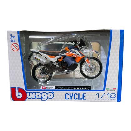 Imagem de Miniatura Moto KTM 790 Adventure R Rally Burago 1:18