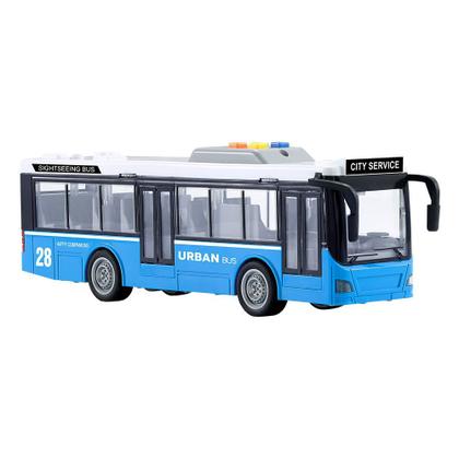 Imagem de Miniatura Ônibus C/ Som E Luz E Fricção - Várias Cores - Dm Toys
