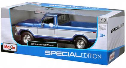 Miniatura Pickup Ford F-150 1979 Azul Maisto 1/18 - Carrinhos e