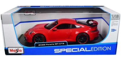 Miniatura Porsche 911 GT3 2022 Vermelho 1/18 Maisto - Carrinhos e