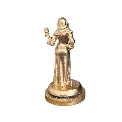 Imagem de Miniatura Religiosa Orixás e Guias em Resina 3D Dourada 5 cm