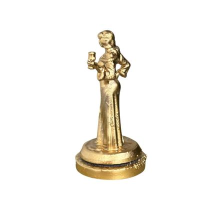 Imagem de Miniatura Religiosa Orixás e Guias em Resina 3D Dourada 5 cm
