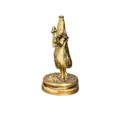 Imagem de Miniatura Religiosa Orixás e Guias em Resina 3D Dourada 5 cm