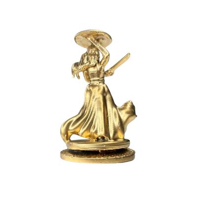 Imagem de Miniatura Religiosa Orixás E Guias Em Resina 3D Dourada 5 Cm