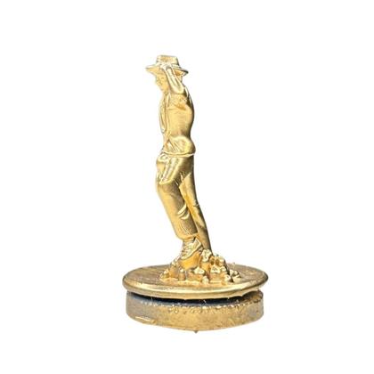 Imagem de Miniatura Religiosa Orixás E Guias Em Resina 3D Dourada 5 Cm