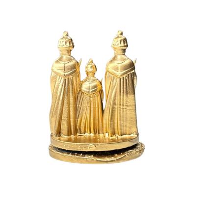 Imagem de Miniatura Religiosa Orixás E Guias Em Resina 3D Dourada 5 Cm