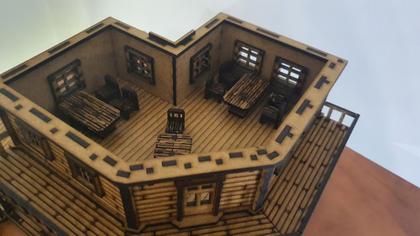 Imagem de Miniatura Saloon Velho Oeste, Quebra Cabeça 3d Em Mdf