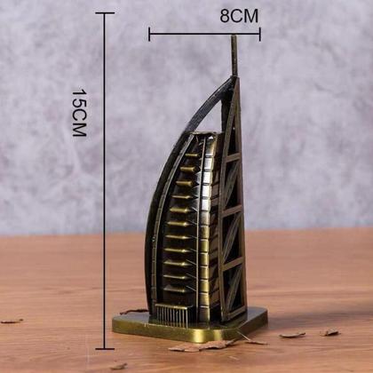 Imagem de Miniatura TOP Metal Burj Al Arab Dubai Hotel 7 Estrelas 15cm