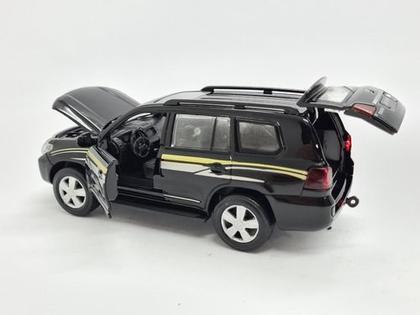 Imagem de Miniatura Toyota Land Cruiser Preto Acende Luz/som 1:34