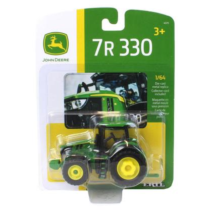 Imagem de Miniatura trator 1/64 agrícola ertl  john deere 7r 330