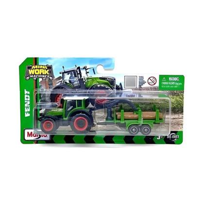 Imagem de Miniatura Trator Fendt 209 Vario C/ Reboque Toras - Maisto