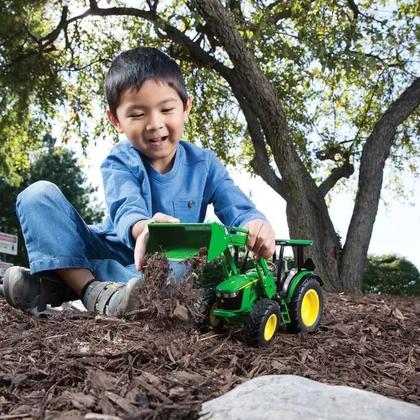 Imagem de Miniatura Trator John Deere Com Pá Carregadeira 5125R 1/16