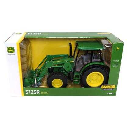 Imagem de Miniatura Trator John Deere Com Pá Carregadeira 5125R 1/16