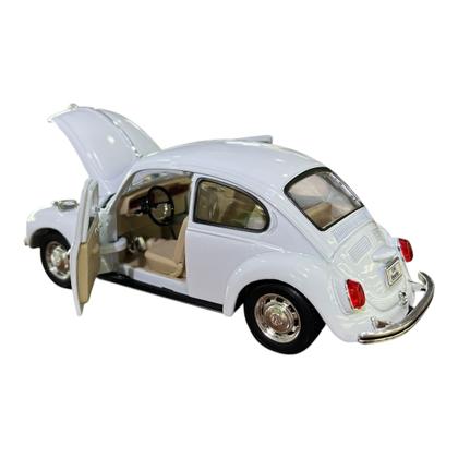 Imagem de Miniatura Volkswagen Fusca Branco Metal 1:24