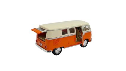 Imagem de Miniatura Volkswagen Kombi 1962 Classic Laranja e Bege 1:32