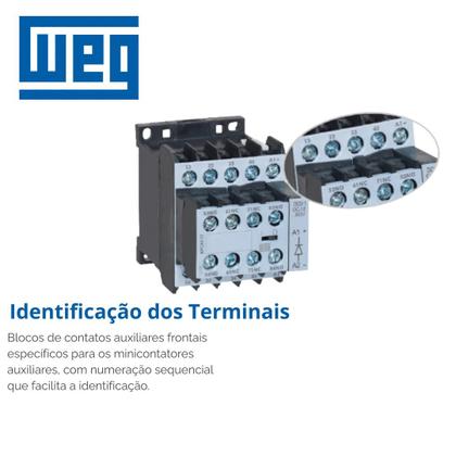 Imagem de Minicontator Weg 220V 9A Tripolar 1NA CWC09-10-30V26