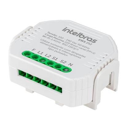 Imagem de Minicontrolador Dimmer Wi-fi para 2 Interruptores EWS 252 Intelbras