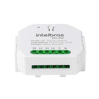 Imagem de Minicontrolador Inteligente Zigbee EZS 222 Intelbras para 2 Interruptores